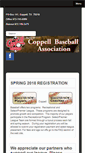 Mobile Screenshot of coppellbaseball.org